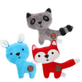 Hot Selling  Dog Interactive Squeaky Toy Dog Plush Chew Toy Cute Style Cartoon Animal Character Dog Stuffed Toys