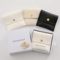 Custom Leather Snap on Jewelry Bag Square Buckle Necklace Ring Storage Bag Jewelry Organizer Pouch With Logo