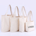 Custom Organic Cotton Canvas Calico Tote Shopping Bag Eco-Friendly Promotional Handled Tote Custom Logo Screen Printed Gifts