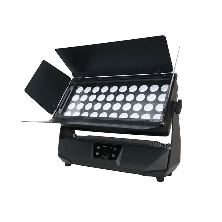 Outdoor 40X20W Rgbw 4In1 Waterproof Ip65 City Color Led Wall Washer Light With Barn Door