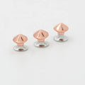 Nolvo World Rose Gold 6*4.5 mm Decorative Mushroom Head Studs Spikes Rivets for Leather Craft Clothing Shoes Bags Accessory