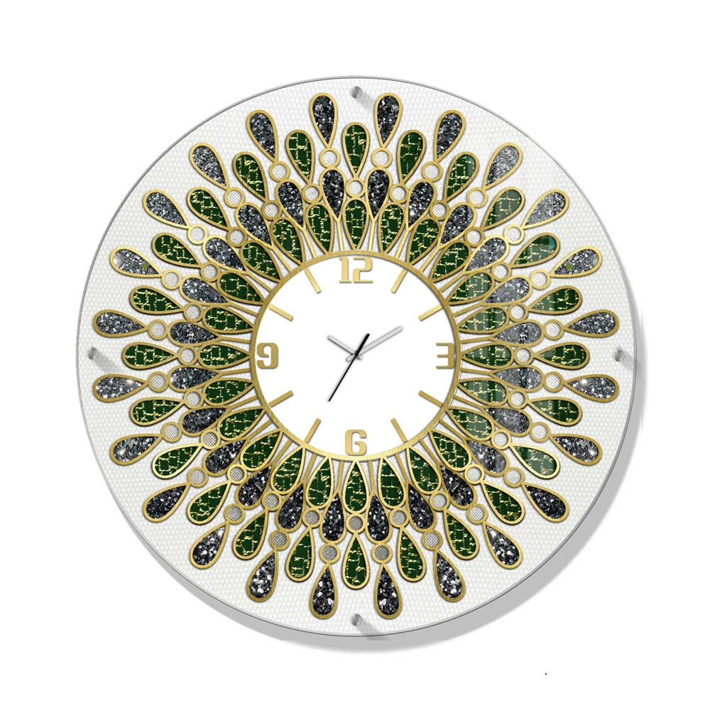 Wholesale Modern Simple Framed Decorative Wall Clock Roman Numeral Wall Clock 60CM Traditional Chinese Wall Painting MegaBDM