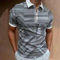 2024 Selling Summer Polyester Cotton Men's Casual Fashion Zipper Polo Shirts Zip up T Shirt Polo T-shirt Zipper