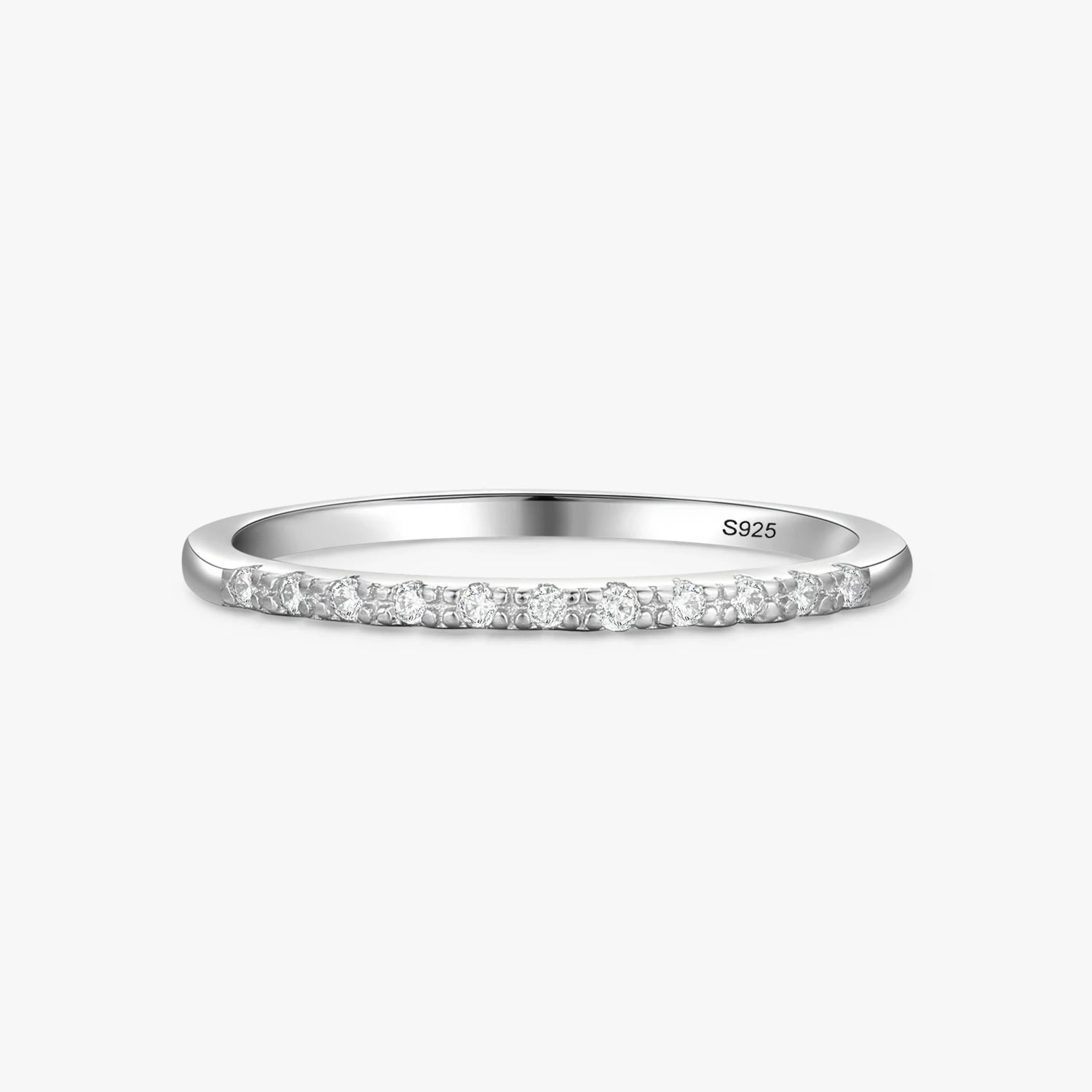 Ailmay Top Quality Real 925 Sterling Silver Minimalist Design Stackable Ring for Women Elegant Fine Jewelry New Style