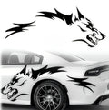 Factory Sale Stylish Wolf Design 2 Pcs/Set Car Decals and Side Stickers for Car Styling
