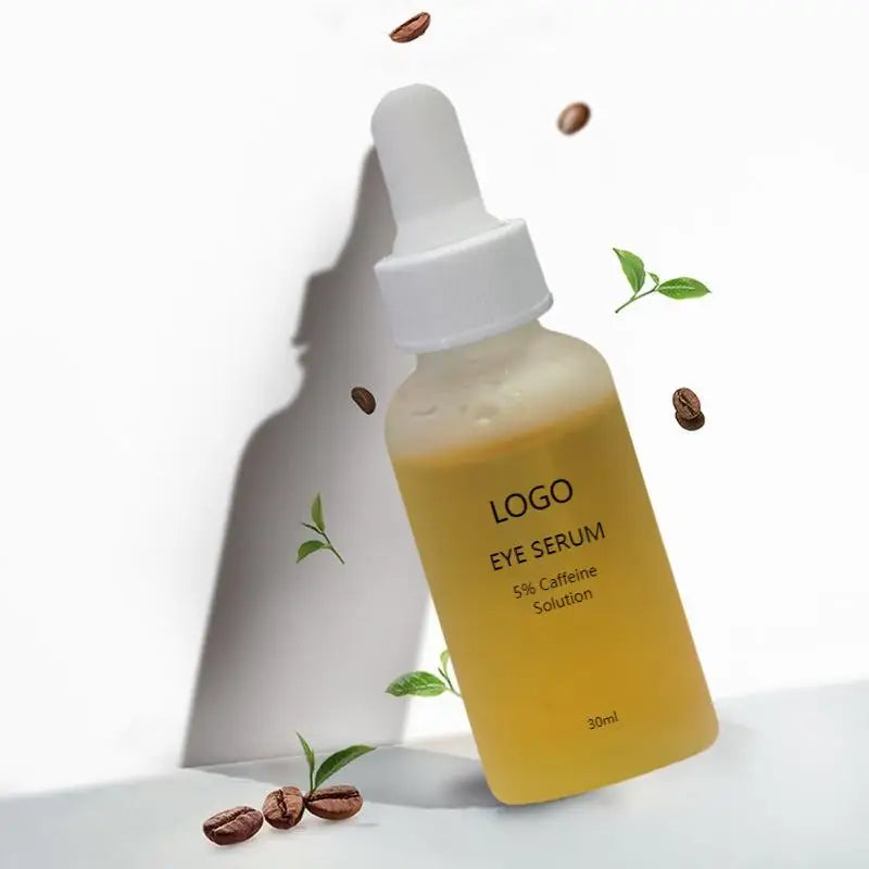 Private Label Caffeine Eye Serum Caffeine Solution Reduces Puffiness Dark Circles Under Eye Bags Wrinkles Fine Lines