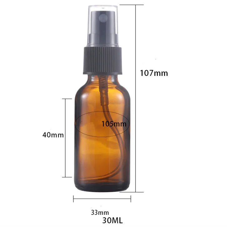 15ML 30ML 60ML Amber Boston Hydrosol Spray Bottle on Sale