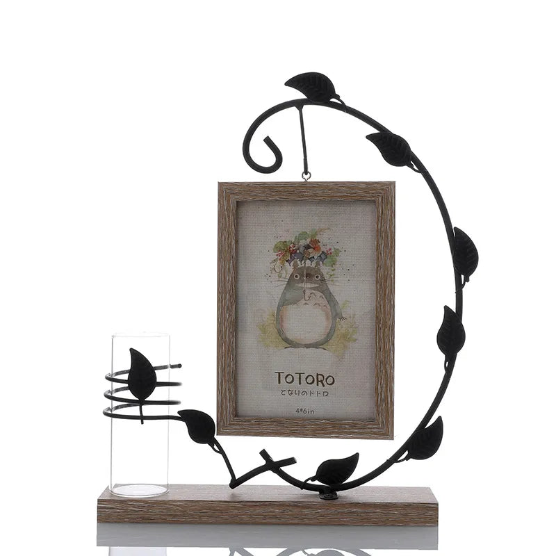Nordic Hydroponic Furnishing Creative Simple Iron Art Wooden Creative 6-inch Photo Frame