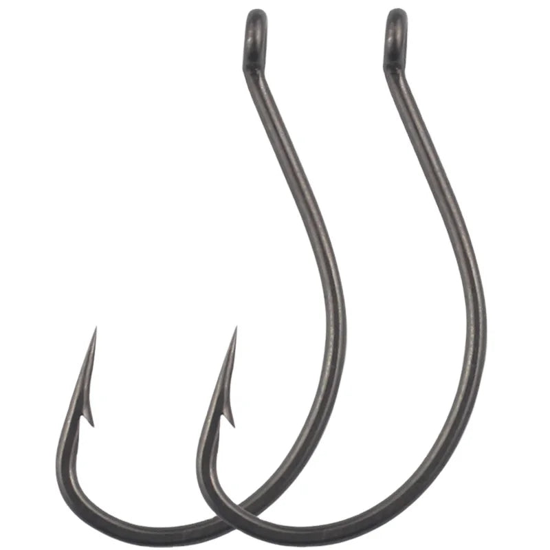 Topline Tackle Stinger Single Hook Material High Carbon Steel Olecranon Fishing Stinger  Single Hook Carp Fishing Hooks