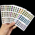 YOUME 69pcs/sheet 3D Plastic Lightweight Fishing Lure Eyes 7mm-10mm Stream Lake River Artificial DIY Fishing Bait Eyes