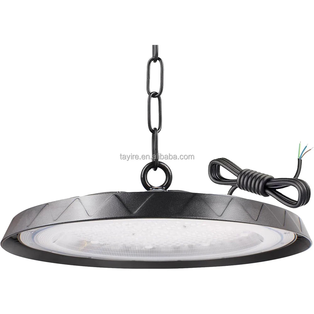 EU Stock Super Bright 6500K Industrial IP65 UFO High Bay Light 100W-300W for Commercial Workshop Factory Warehouse Shopping Mall