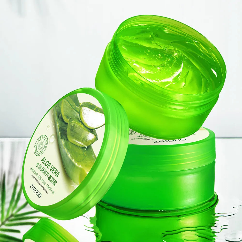 Private Label  Plant Extract 220g/300g/120g/160/40g  Moisturizing Mask Skin Care After Sun Repair Face Skin Pure Aloe Vera Gel
