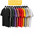 4xl Quality T-shirts 100% Cotton 210gsm Short Sleeves Tee Men Round Crew Neck Famous Plain White t Shirt for Men Stylish 2022