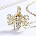 Custom White Insect Shape Diamond Pendant High Quality Fashion Fine Simple and Elegant Style Jewelry