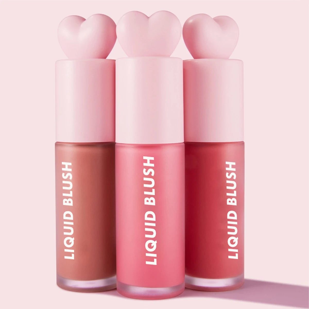 Wholesale Heart Liquid Blush Waterproof Long Lasting Vegan High Pigment Natural Cheek Tint Buildable Private Label Custom Logo