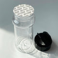 3oz 100ml spice bottles with two sided flip top flapper caps container jar for dried spices herbs and powders seasoning