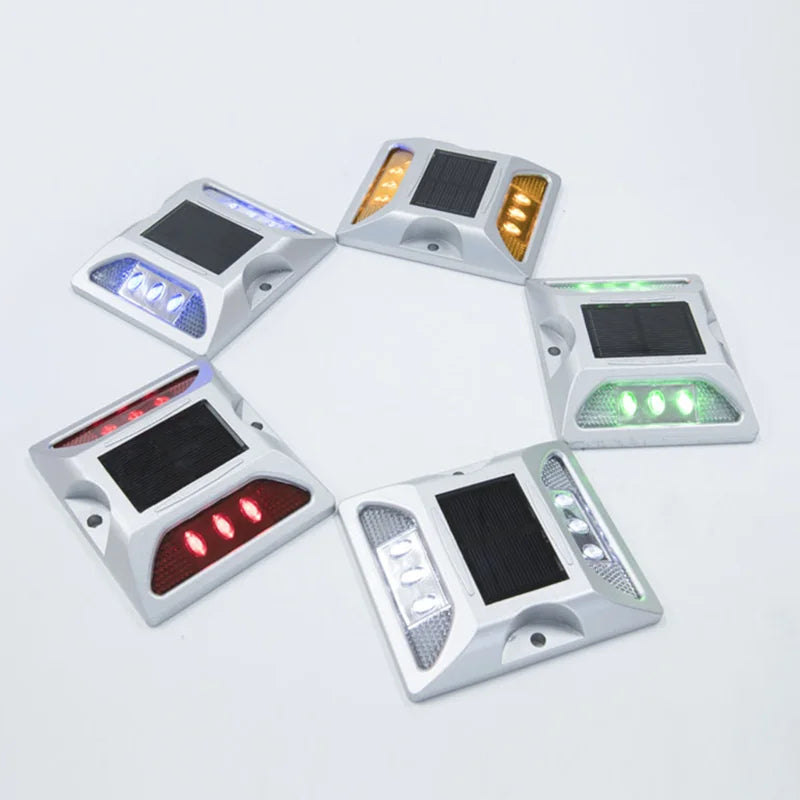 Hot Sell with Shank New Reflective Motorway Flicker Reflector Lights Led Parking 3m Aluminium Solar Cat Eye Road Stud