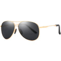 Silver Frame Men's Sunglasses with Polarized UV400 Lenses Night Vision Driver Glasses Alloy Frame TAC Lenses Wholesale for Amazo