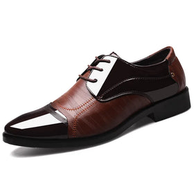 Good Quality Genuine Leather Casual Brown Formal Wedding Men's Dress Shoes