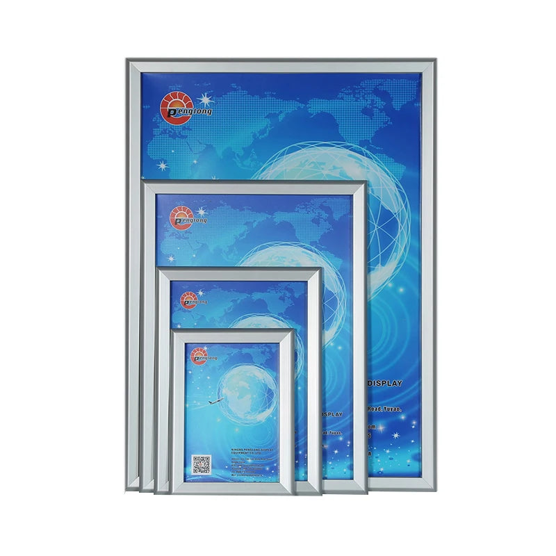 Building Sign Board Advertising A0/A1/A2/A3/A4 Poster Size Front Open Click Picture Snap Frame Photo Frame