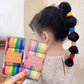 Colorful Children's Gradient Hair Ring Hair Accessories Box Rubber Band Girl Hair Tie Ponytail Rubber