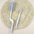 OEM ODM Design Silicone Baby Feeding Supplier Milk Bottle Brushing Rotation Brush Soft Brushes
