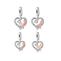 Fit Original Brand Charm Bracelet 925 Silver Auntie Mum Daughter Grandma I Love You Forever Bead for Women Jewelry Making
