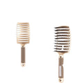Hair Comb Scalp Massage Natural Bristles Curly Detangle Hair Styling BrushHair Brush Comb Scalp Massage Na