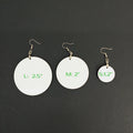 Different Size Round Earrings Sublimation Wooden Circle Earring Blank Large Africa Earrings