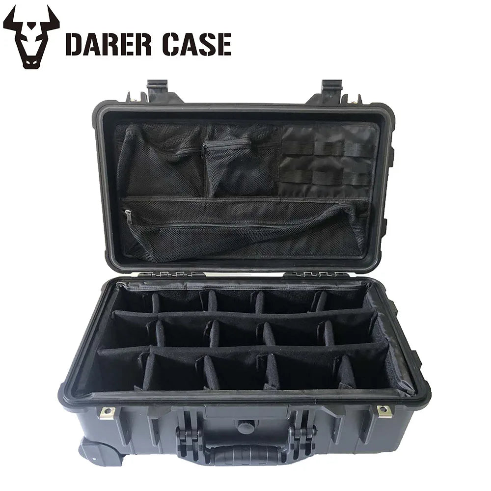 1510 Foam Padded Hard Plastic case with the Organizer Pockets