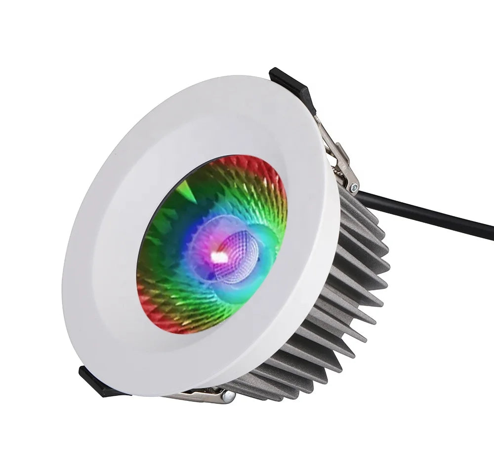 Benory 24V IP65 CRI 90+ Loxone RGBW Warm White Recessed Spotlight KNX Dali Tuya Pwm Dmx Cct Dimmable Smart LED Downlights