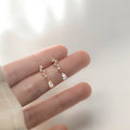 Daidan Dainty Earrings Gold Plated Drop Earrings Women Sterling Silver 925 Zirconia Water Drop Earrings