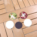 MDFSUB 2mm Round Shape Sublimation Magnet Blanks Photo Printable Eco-friendly Plastic Blank Sublimation Fridge Magnet