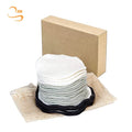 Chemical Free 3.15" Round  Reusable Bamboo Terry Cosmetic Pads All Skin Soft Face Make up Remover Cloth