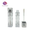 Yueshunxing New Arrival 5ml square Shape Transparent Lipgloss Tube Customize logo Empty Luxury Plastic Lip Gloss Tubes