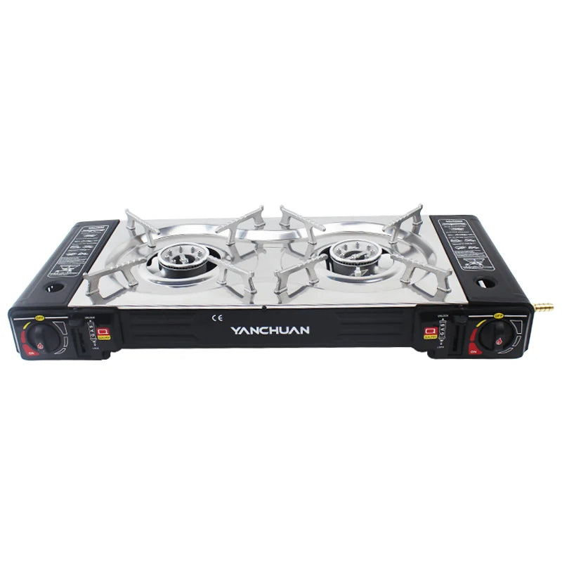 Wholesale 2 burner Outdoor Camping Portable Gas Stove Butane Methane Portable Gas Stove