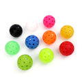 Factory Direct 74mm Glow-in-the-Dark Pickleball 40-Hole Rotational Injection Molded Plastic Ball for Training