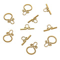 Factory Customized Best Quality 18k Gold Plated Stainless Steel Jewelry Finding Connectors OT Toggle Clasp for Jewelry Making