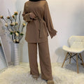 Africa Clothing 2 Pieces Dubai Abaya Turkish Hijab Muslim Dress Women Kaftan Islamic Clothing Dames Ensemble Femme Musulmane