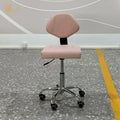 Beauty Salon Saddle Stool with Adjustable Height Swivel Chair for Dentists Surgeons
