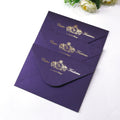 Custom Light Purple Paper Envelope Invitation Envelopes Vintage Fashion Envelopes With Gold Foil
