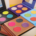 Wholesale Pro Empty Eyeshadow Palette for Size 26mm Private Label Vegan Pigment DIY Eye Makeup No Logo 4 Hole Eyeshadow
