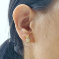 EC1593 Chic Pretty Womens Fashion CZ Micro Paved Cross Skull Butterfly Charm Stud Earrings for Women Girls