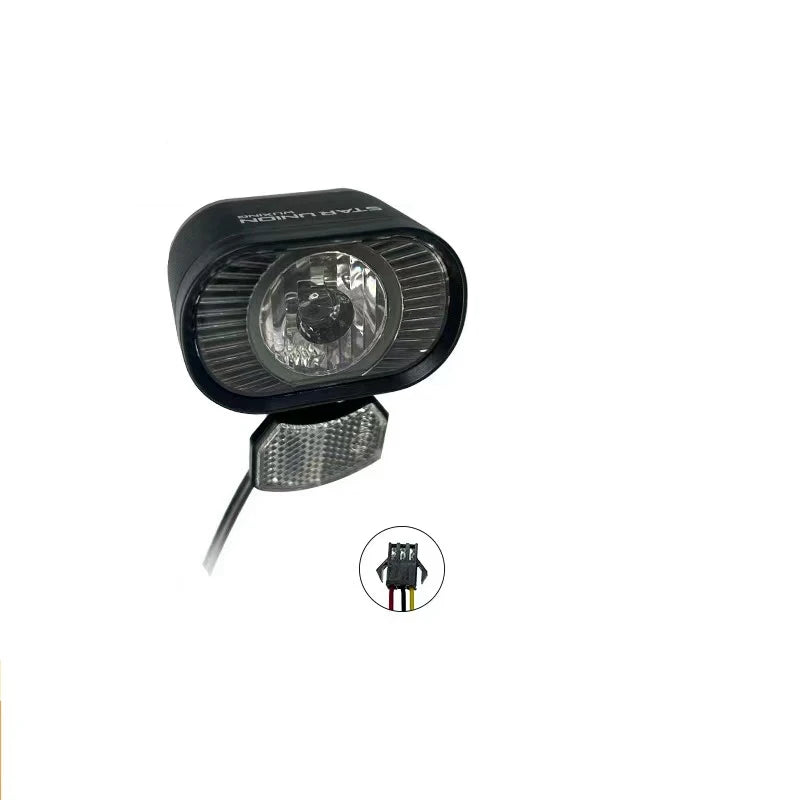 Ebike Electric Bike Electric Scooter Conversion Parts 36v 48v Wuxing Head Light Front Fork Light Mountain Bike Led Light QD522