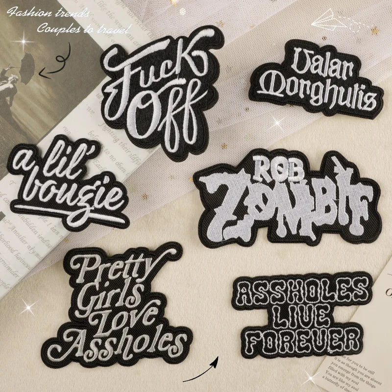 Hot Sell Iron on a Lil Bougie Embroidery Patch