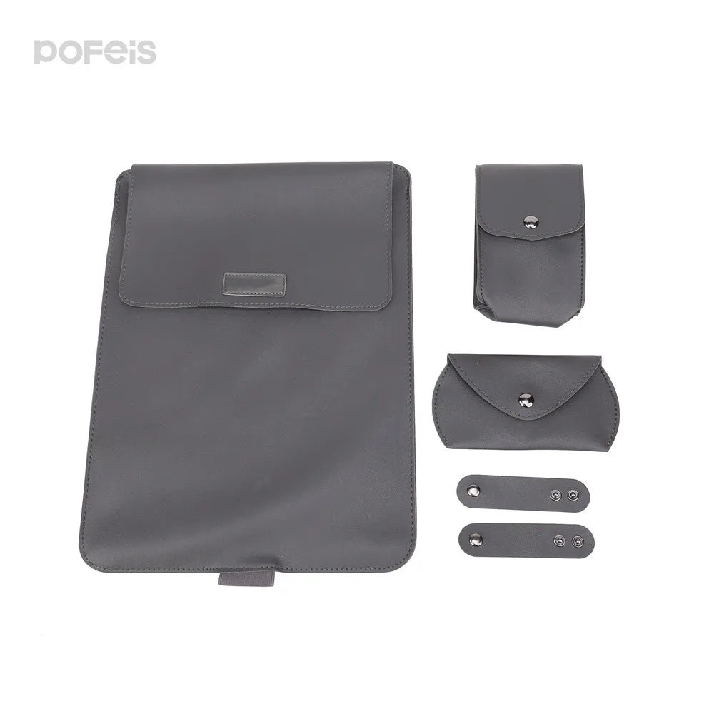 Accessories Collection Holder and Bag Tablet Sales Shop Guest Promotion Pu Leather Gift Set Laptop Bag