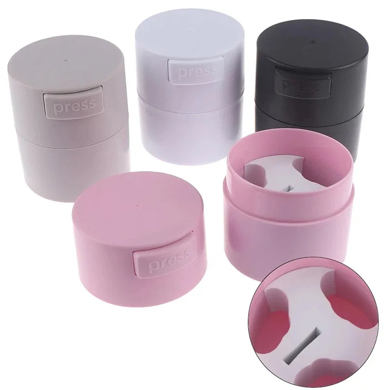 Custom Logo Pink Lash Glue Container Eyelash Glue Storage Tank Activated Carbon Sealed Adhesive Jar Eyelash Extension Supplies