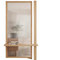 Modern Frosted Reeded Glass Looking Privacy Non-adhesive Static Cling UV Cut Heat Insulation Decorative Window Apartment Free