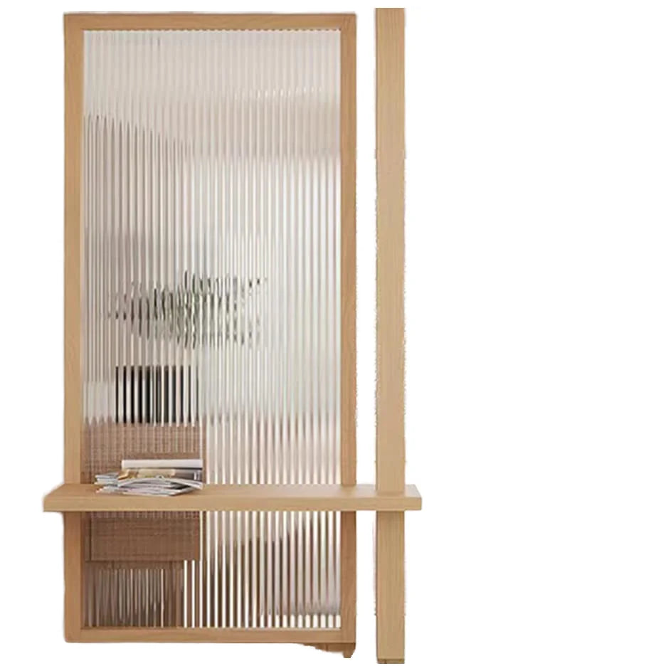 Modern Frosted Reeded Glass Looking Privacy Non-adhesive Static Cling UV Cut Heat Insulation Decorative Window Apartment Free