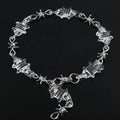 Hyperbole Hip Hop Style Transparent Iced Thorn Barbed Wire Necklace Punk Acrylic Resin Chokers Necklaces Party